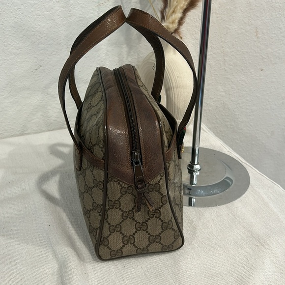 GUCCI LEATHER BOSTON HAND BAG - Picture 5 of 14